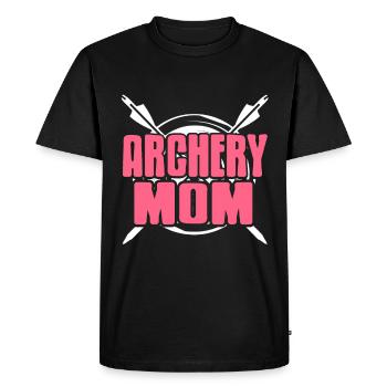 Sagittaire - Maman tir à l’arc - T-shirt Premium bio Homme - noir - Devant - Nico (187cm)