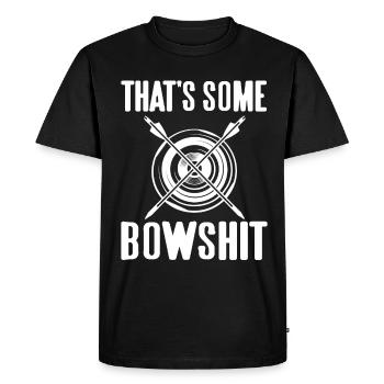 Archery - Thats some Bowshit - Men's Premium Organic T-Shirt - black - Front - Nico (187cm)