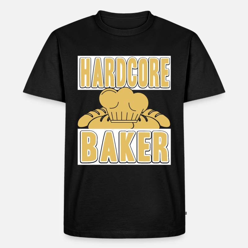 Hardcore Baker - Men's Premium Organic T-Shirt - black