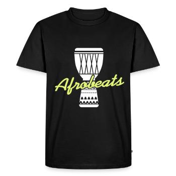 Afrobeat drum soul genre - Men's Premium Organic T-Shirt - black - Front - Nico (187cm)