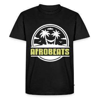 Afrobeats holiday africa proud - Men's Premium Organic T-Shirt - black - Front - Nico (187cm)
