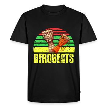 Afrobeat drum soul genre - Men's Premium Organic T-Shirt - black - Front - Nico (187cm)
