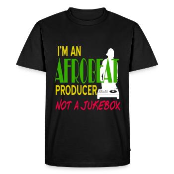Je suis un producteur d’afrobeat, pas un jukebox - T-shirt Premium bio Homme - noir - Devant - Nico (187cm)