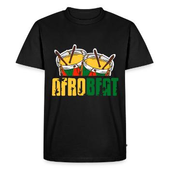 Afrobeat drum soul genre - Men's Premium Organic T-Shirt - black - Front - Nico (187cm)