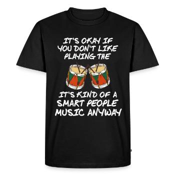Kind of a smart people music anyway. - Men's Premium Organic T-Shirt - black - Front - Nico (187cm)