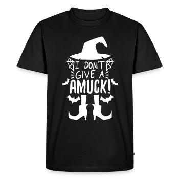 Je ne donne pas un amuck - T-shirt Premium bio Homme - noir - Devant - Nico (187cm)