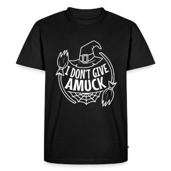 Je ne donne pas un amuck - T-shirt Premium bio Homme - noir - Devant - Nico (187cm)