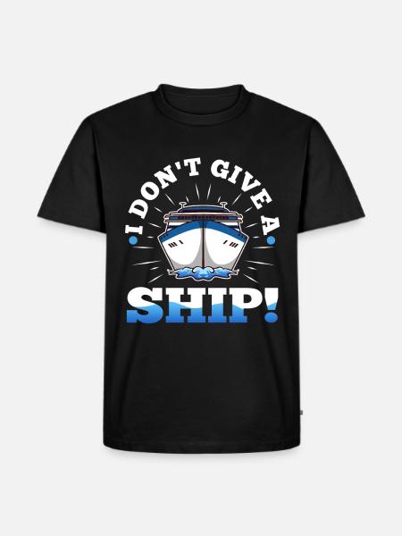 I don't give a ship - Men's Premium Organic T-Shirt - black