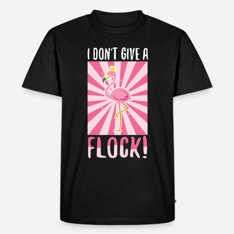 I don't give a flock - Männer Premium Bio T-Shirt - Schwarz
