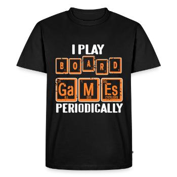 I play board games periodically - Men's Premium Organic T-Shirt - black - Front - Nico (187cm)