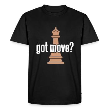 Chess - Got move? - Men's Premium Organic T-Shirt - black - Front - Nico (187cm)