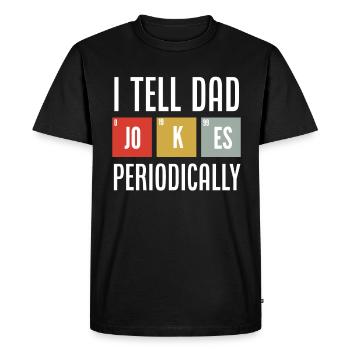 Papa Père Cadeau de la fête des pères - T-shirt Premium bio Homme - noir - Devant - Nico (187cm)