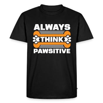 Animal Rescue Always Think Adoption Animal Rescuer - Men's Premium Organic T-Shirt - black - Front - Nico (187cm)