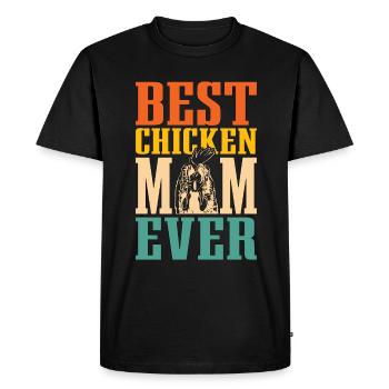 Cock Best Chicken Mom Retro Lovers Cock Lover - T-shirt Premium bio Homme - noir - Devant - Nico (187cm)