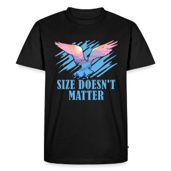 La taille de la fauconnerie ne fait pas d’oiseaux de proie Sport Fauconnier - T-shirt Premium bio Homme - noir - Devant - Nico (187cm)