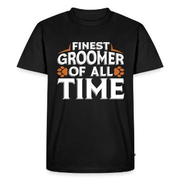 Toiletteur pour animaux de compagnie meilleur toiletteur de salon d’animaux - T-shirt Premium bio Homme - noir - Devant - Nico (187cm)