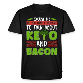 Régime cétogène Excusez-moi Faites-vous Ketosis Keto Lover - T-shirt Premium bio Homme - noir - Devant - Nico (187cm)