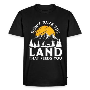 Les défenseurs de l’environnement ne Pave pas l’amoureux de la nature - T-shirt Premium bio Homme - noir - Devant - Nico (187cm)