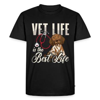 Veterinary Vet Life Is The Pet Doctor Veterinarian - Men's Premium Organic T-Shirt - black - Front - Nico (187cm)