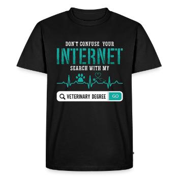 Veterinary Don't Confuse Your Animals Veterinarian - Men's Premium Organic T-Shirt - black - Front - Nico (187cm)