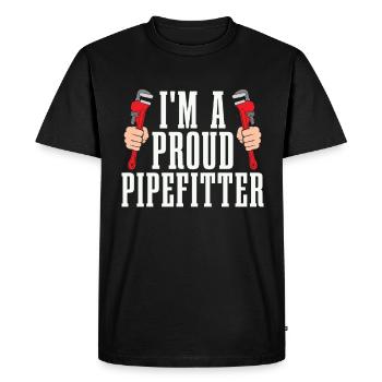 Tuyauteur Je suis un tuyauteur fier aime réparer l’homme - T-shirt Premium bio Homme - noir - Devant - Nico (187cm)