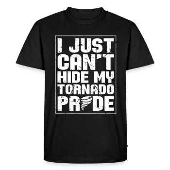 Tornadoes I Just Can't Hide Weather Tornado Chaser - Men's Premium Organic T-Shirt - black - Front - Nico (187cm)