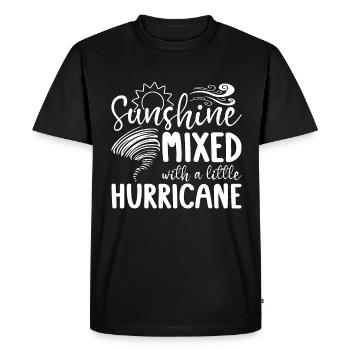Tornadoes Sunshine Mixed With Loves Tornado Watch - Men's Premium Organic T-Shirt - black - Front - Nico (187cm)