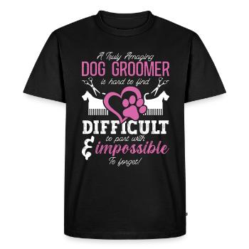 Toiletteur pour animaux de compagnie Un toiletteur de salon pour chiens vraiment incroyable - T-shirt Premium bio Homme - noir - Devant - Nico (187cm)
