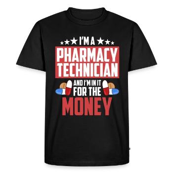 I'm A Pharmacy Technician And Medicine Pharmacist - Men's Premium Organic T-Shirt - black - Front - Nico (187cm)