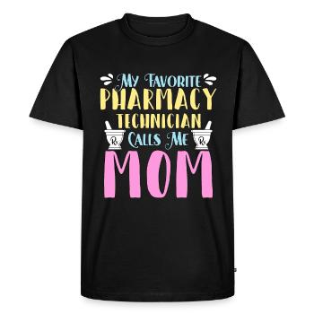Pharmacy Technician My Favorite Pharmacy Medicine - Men's Premium Organic T-Shirt - black - Front - Nico (187cm)
