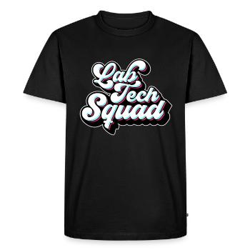 Technicien de laboratoire Laboratoire technique Laboratoire clinique - T-shirt Premium bio Homme - noir - Devant - Nico (187cm)