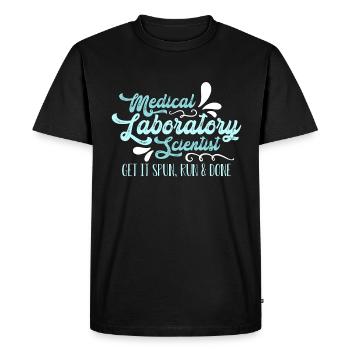 Lab Technician Medical Laboratory Loves Healthcare - Men's Premium Organic T-Shirt - black - Front - Nico (187cm)