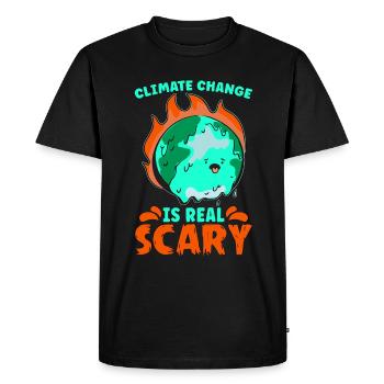 Le changement climatique est une véritable prise de conscience Activiste du climat - T-shirt Premium bio Homme - noir - Devant - Nico (187cm)