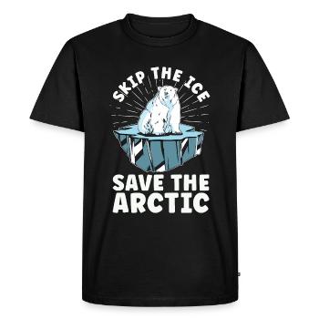 Réchauffement climatique Sautez la conscience de l’environnement de glace - T-shirt Premium bio Homme - noir - Devant - Nico (187cm)