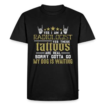 X-ray Tech Yes I Am A Radiologist Rad Tech Science - Men's Premium Organic T-Shirt - black - Front - Nico (187cm)