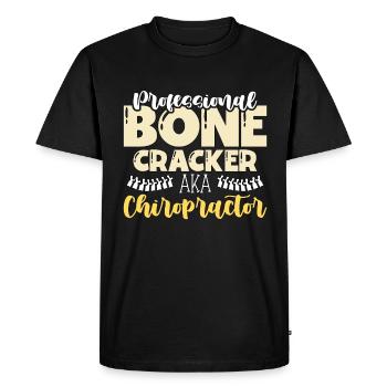 Chiropratique Craque-os professionnel Loves Chiro - T-shirt Premium bio Homme - noir - Devant - Nico (187cm)