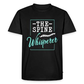 Chiropratique The Spine Whisperer Physiothérapie - T-shirt Premium bio Homme - noir - Devant - Nico (187cm)