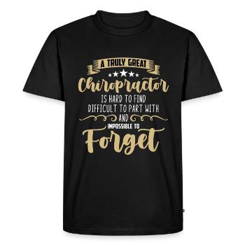 Chiropractic A Truly Great Chiropractor Is Massage - Men's Premium Organic T-Shirt - black - Front - Nico (187cm)