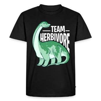 Vegan Diet Team Herbivore Alimentation saine sans viande - T-shirt Premium bio Homme - noir - Devant - Nico (187cm)