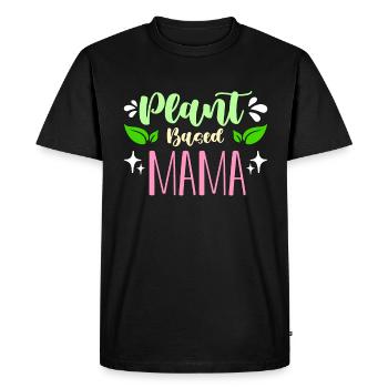 Régime végétalien à base de plantes Mama aime manger sainement - T-shirt Premium bio Homme - noir - Devant - Nico (187cm)