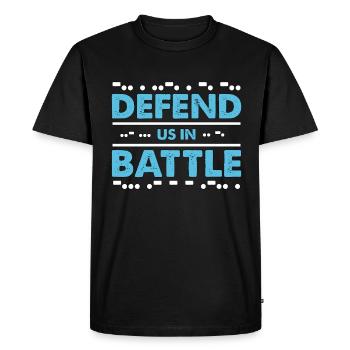 Ham Radio nous défend dans la tour radio de Battle Channel - T-shirt Premium bio Homme - noir - Devant - Nico (187cm)