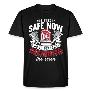 Tornades ne sait pas si le temps est sécuritaire chasseur de tornade - T-shirt Premium bio Homme - noir - Devant - Nico (187cm)