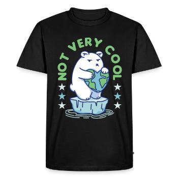 Le réchauffement climatique n’est pas très cool Science de l’environnement - T-shirt Premium bio Homme - noir - Devant - Nico (187cm)