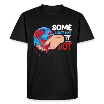 Réchauffement climatique Certains ne l’aiment pas Environnement chaud - T-shirt Premium bio Homme - noir - Devant - Nico (187cm)