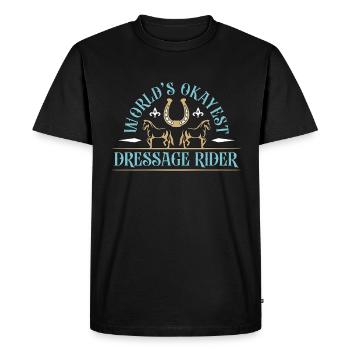 Le cavalier de dressage équin le plus agréable au monde - T-shirt Premium bio Homme - noir - Devant - Nico (187cm)