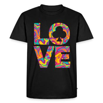 Joueur de poker Joueur de poker Cadeau de poker - T-shirt Premium bio Homme - noir - Devant - Nico (187cm)