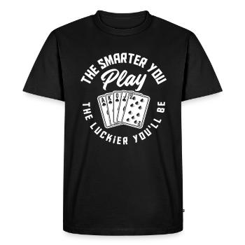 Joueur de poker Joueur de poker Cadeau de poker - T-shirt Premium bio Homme - noir - Devant - Nico (187cm)