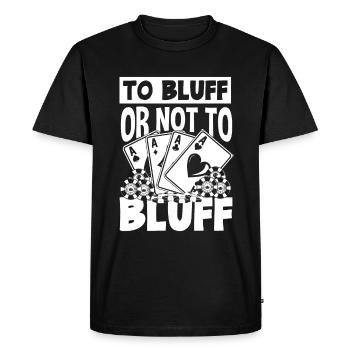 Joueur de poker Joueur de poker Cadeau de poker - T-shirt Premium bio Homme - noir - Devant - Nico (187cm)