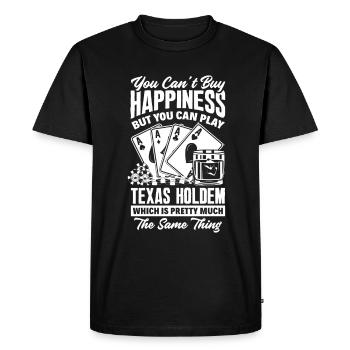 Joueur de poker Joueur de poker Cadeau de poker - T-shirt Premium bio Homme - noir - Devant - Nico (187cm)