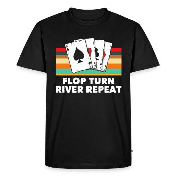 Joueur de poker Joueur de poker Cadeau de poker - T-shirt Premium bio Homme - noir - Devant - Nico (187cm)